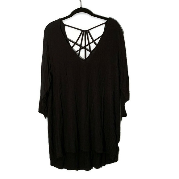 Lane Bryant Tops - Strappy Black Lane Bryant Top 14/16